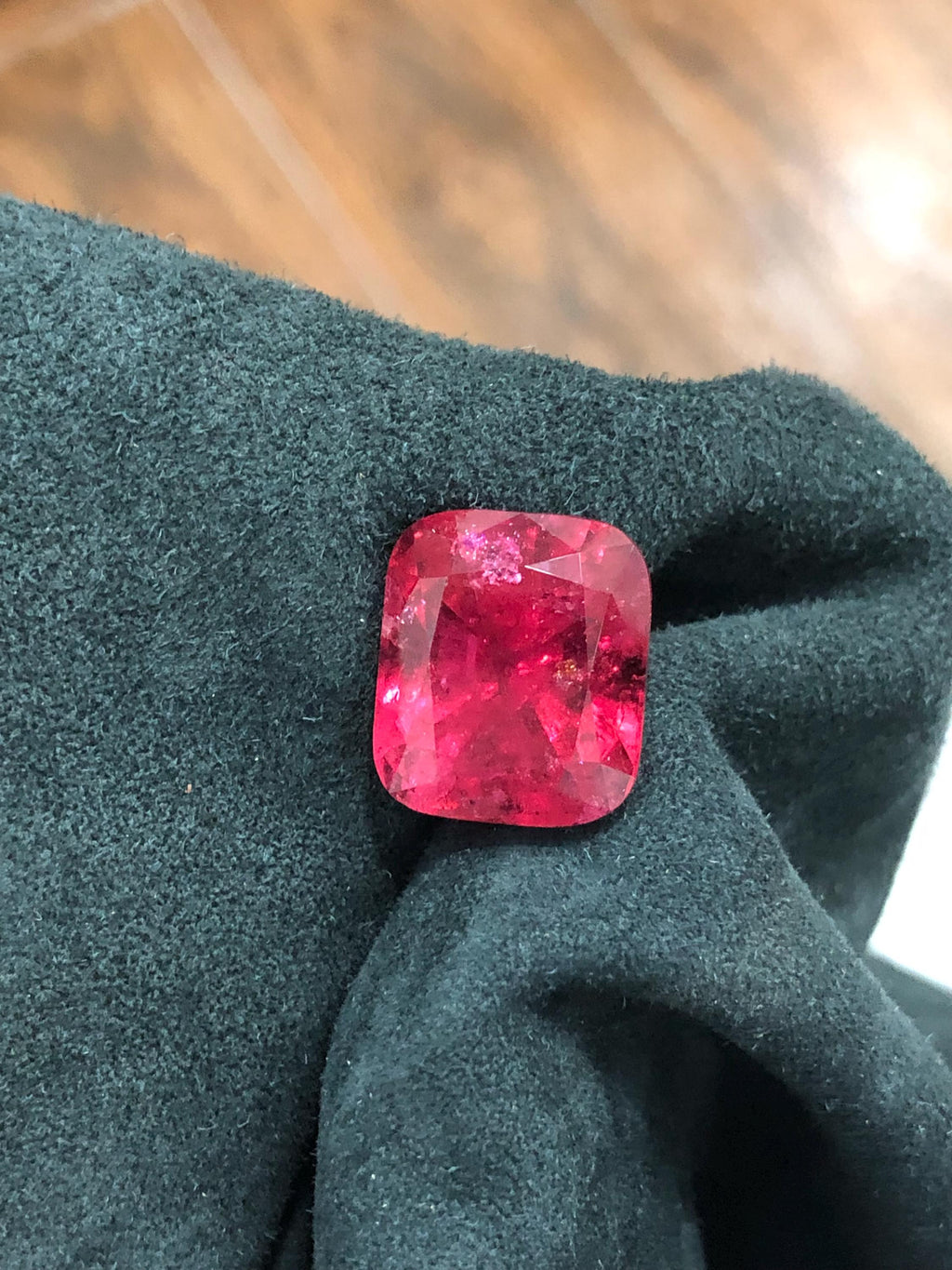 Rubellite 19.60ct Cushion Cut Deep Red Gemstone | Fine Collector’s Tourmaline from Afghanistan