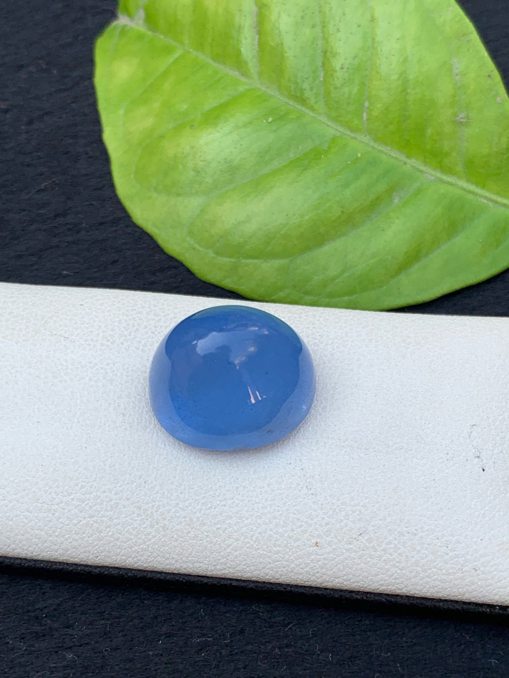 Oval Aquamarine Cabochon: Deep Blue Gemstone, 19.80 Carat