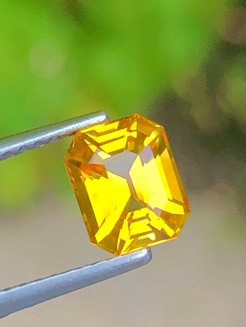 Yellow Sapphire 1.56 ct Emerald Octagonal Cut Madagascar