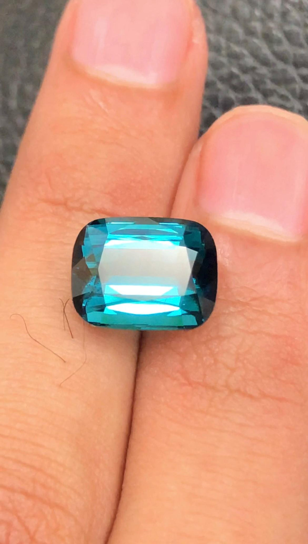 Natural Blue Tourmaline Cushion Cut – 6.30 Carat from Afghanistan Facated tourmaline gemstone