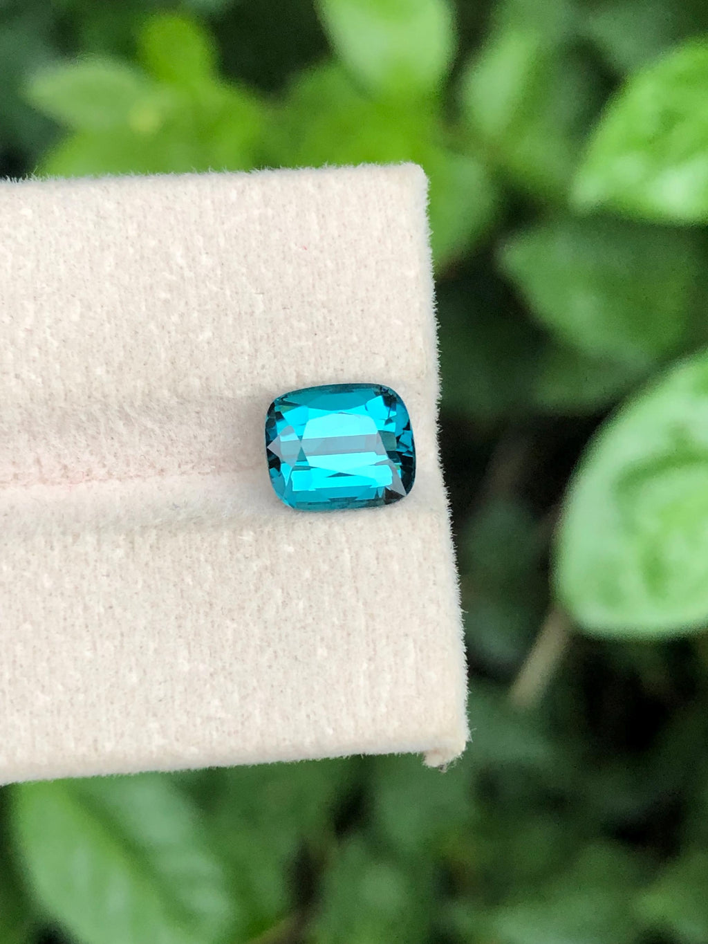 2.55 Carat Lagoon Tourmaline Gemstone: Cushion Cut Loose Stone from Afghanistan
