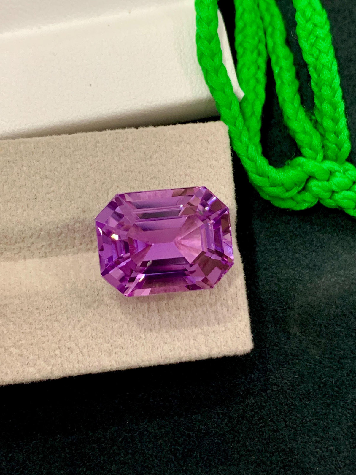 Purple Pink Kunzite 21.40ct Octagonal Step Cut Gem from Afghanistan