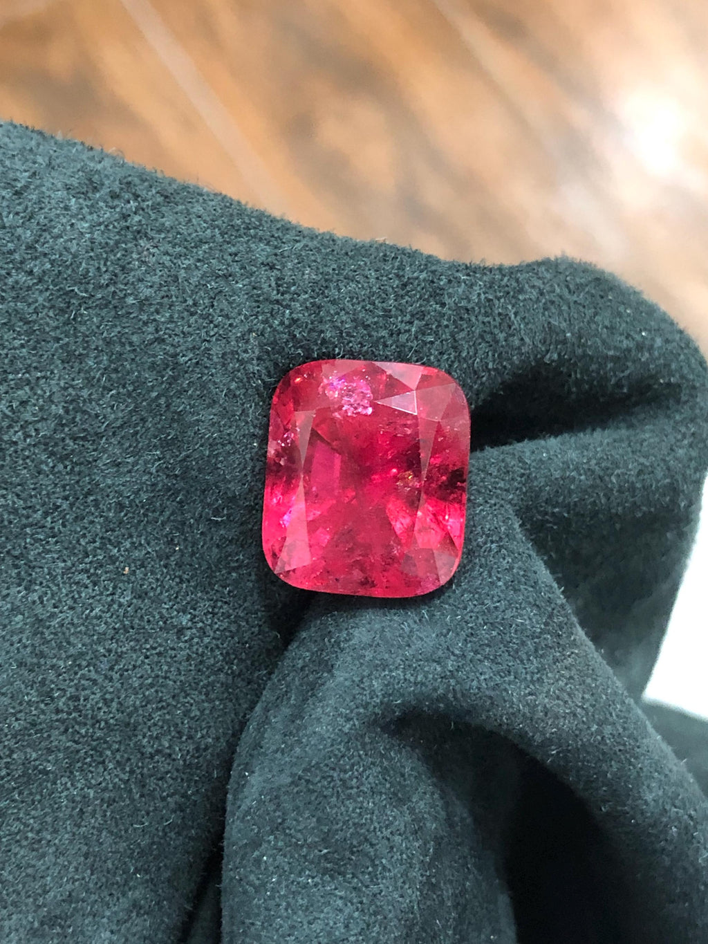 Rubellite 19.60ct Cushion Cut Deep Red Gemstone | Fine Collector’s Tourmaline from Afghanistan