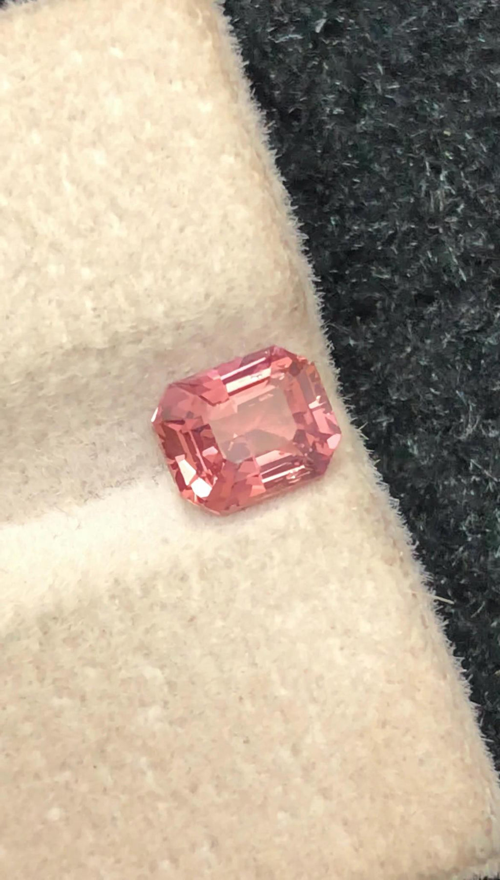 Sunset Padparadscha Sapphire 1.04 ct Fancy Octagonal Cut – From Madagascar With Certificate