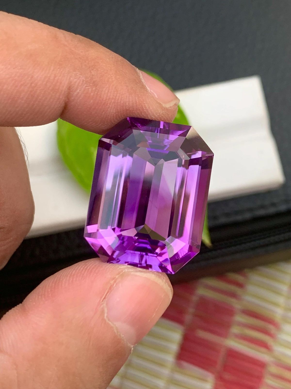 Cushion Cut Amethyst Gemstone: Natural Purple Loose Gem (40.85 Carats)