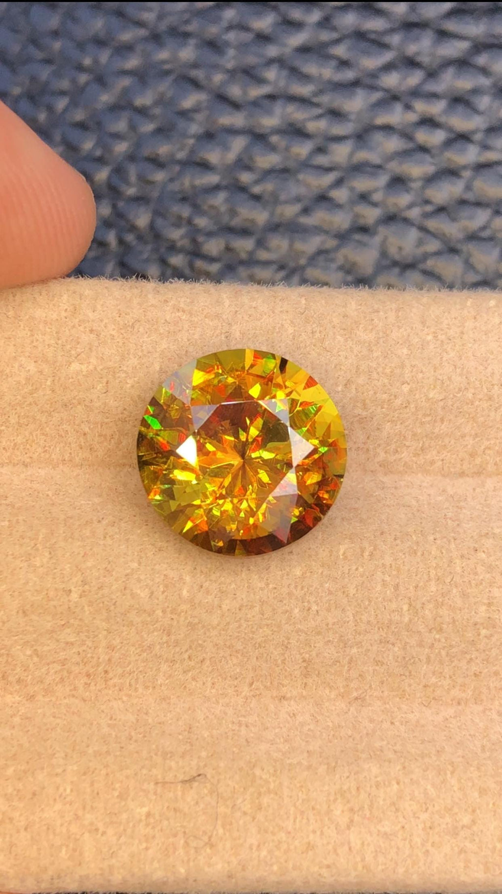 5.15 Carat Natural Nugget Orange Sphene Gemstone