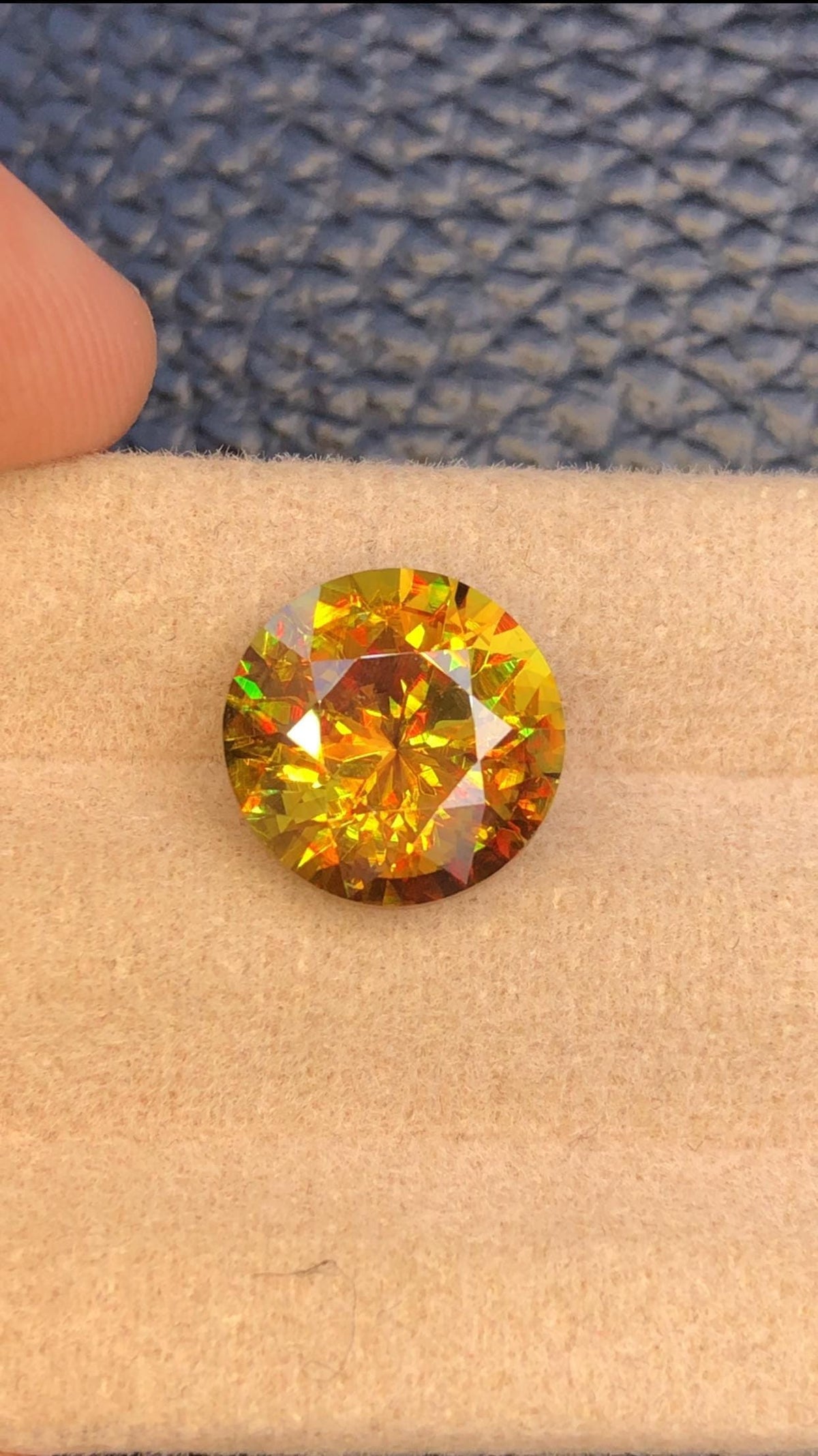 5.15 Carat Natural Nugget Orange Sphene Gemstone