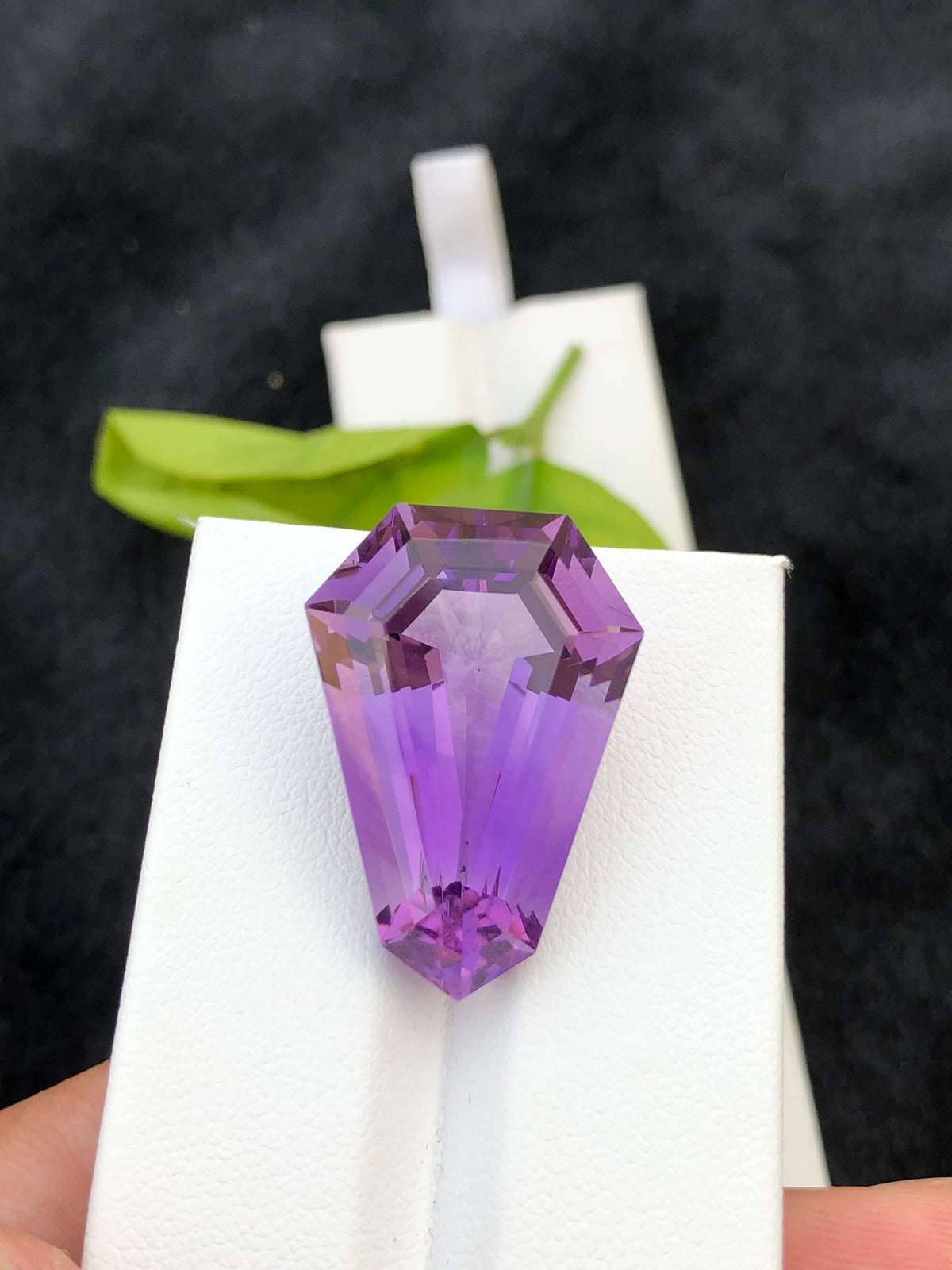Fancy Cut Natural Amethyst Loose Gemstone: 31.90 CT, Jewelry Making