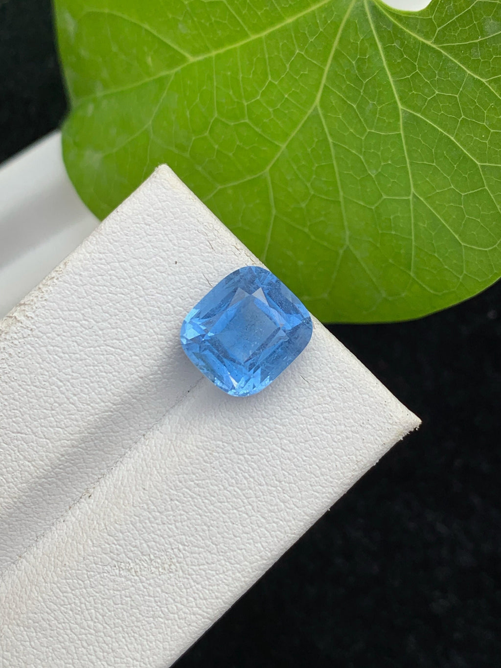 Santa Maria Aquamarine Gemstone: 4.45 CT Deep Blue Cushion Cut