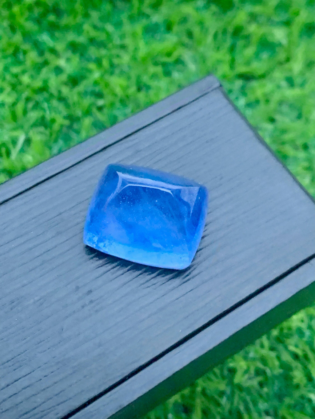 Santa Maria Aquamarine Cabochon: Deep Blue Gemstone, 33.85 CT