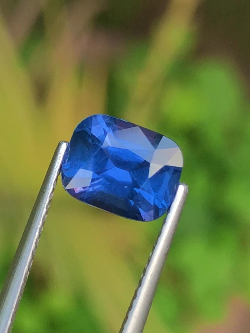 Blue Sapphire 2.15 Carat , Cushion cut From Ceylon Sri Lanka