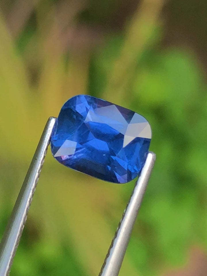 Blue Sapphire 2.15 Carat , Cushion cut From Ceylon Sri Lanka