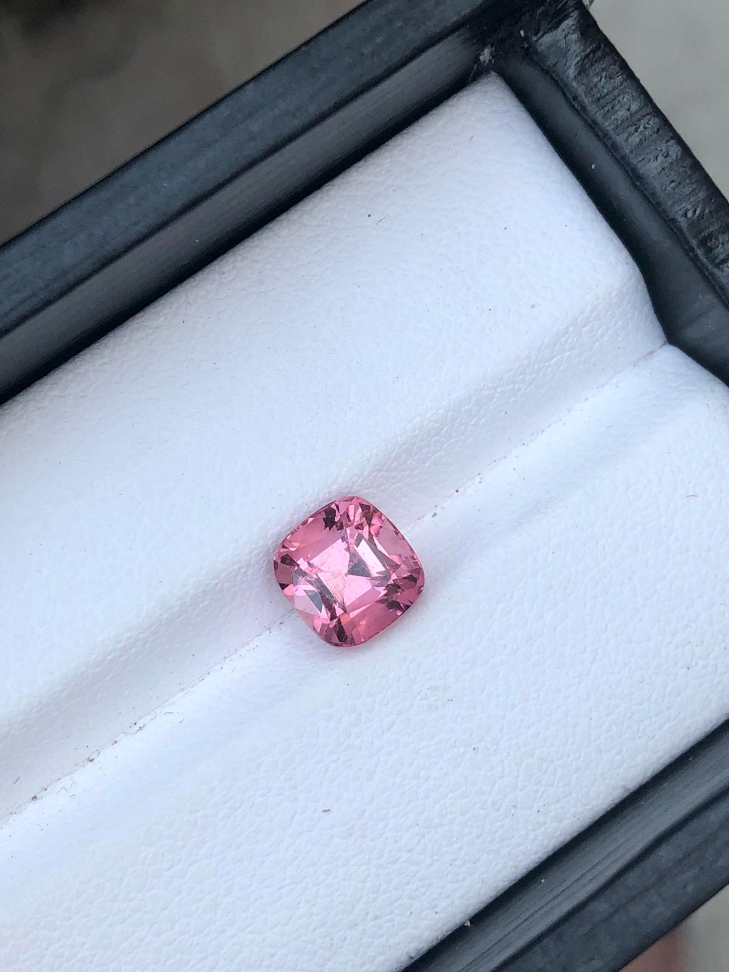 Natural Pink Tourmaline Gemstone: 2.15 CT Square Cushion Cut