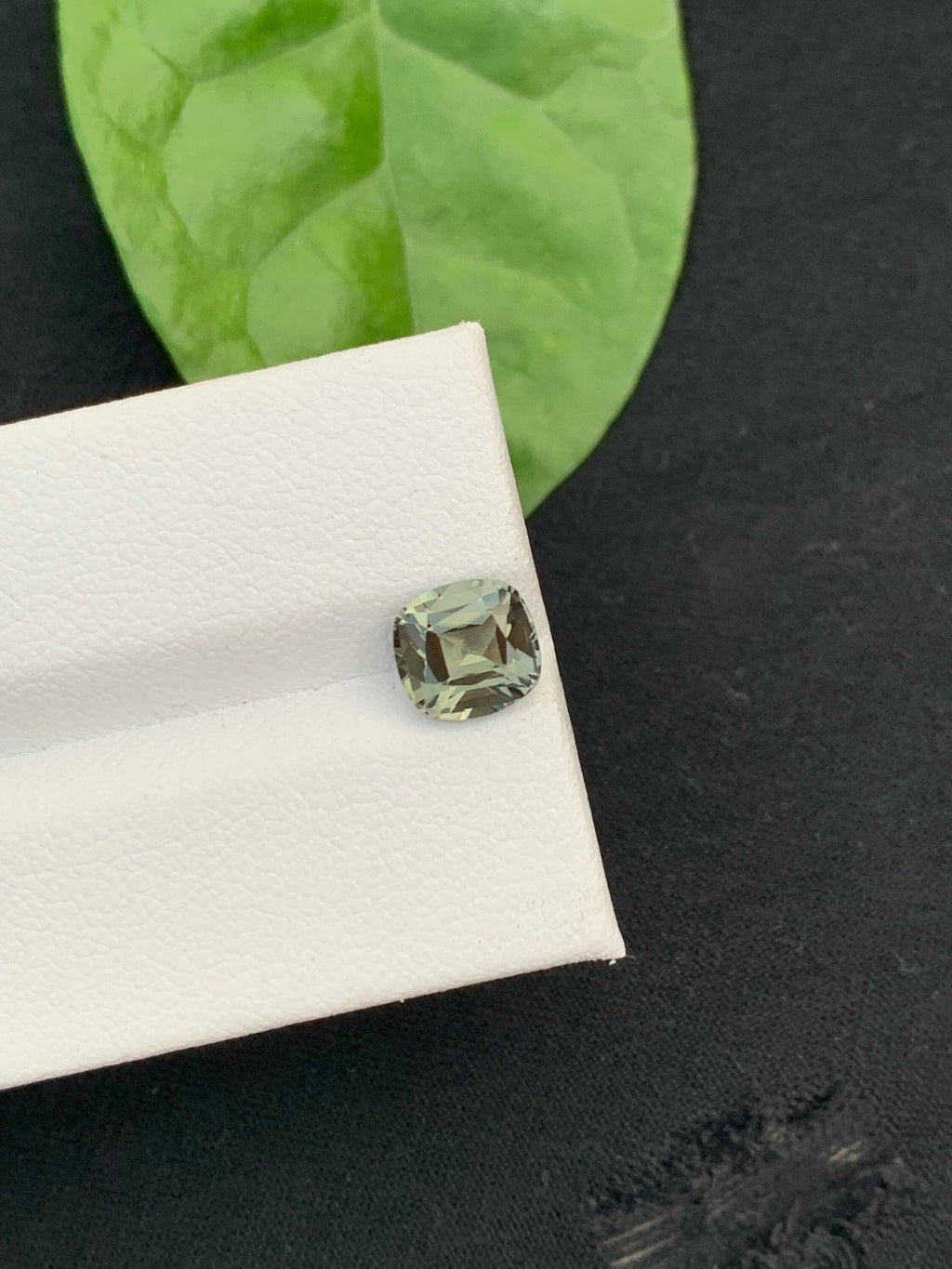 Teal Green Tourmaline Gemstone: 1.60 Carat Cushion Cut