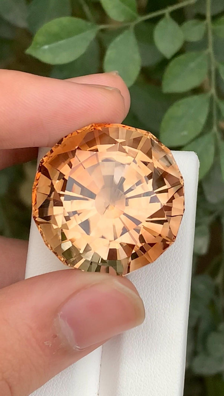 Champagne Topaz 124ct - Cushion Cut - Skardu Pakistan