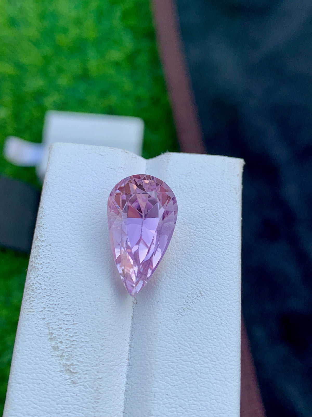 Pink Kunzite Gemstone: 13.10 CT Pear Shape, Afghanistan