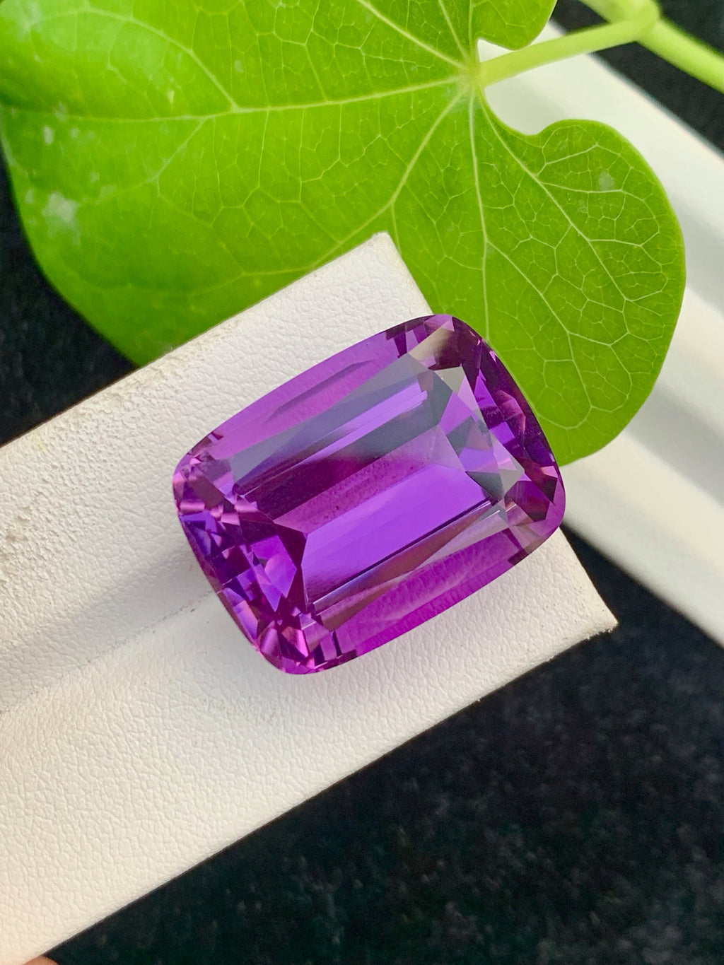 Natural Purple Amethyst Stone: 40.90 CT Cushion Cut Gemstone