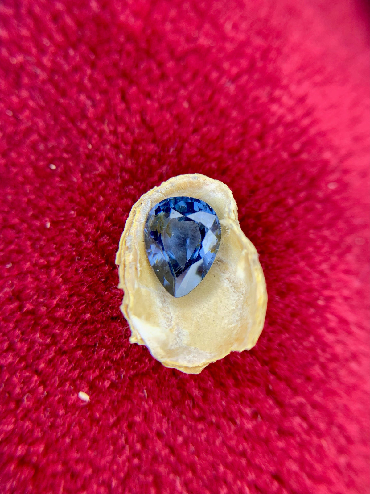 Royal Blue Spinel Gemstone: Pear Shape Faceted Loose Stone, 1.65 CT