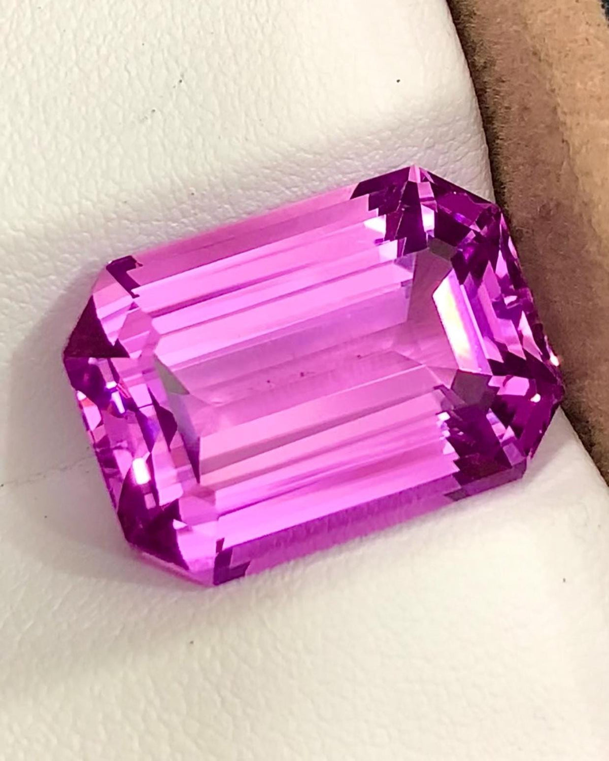 Pink Kunzite 29.60Carat Emerald Cut Loose Gemstone from Afghanistan