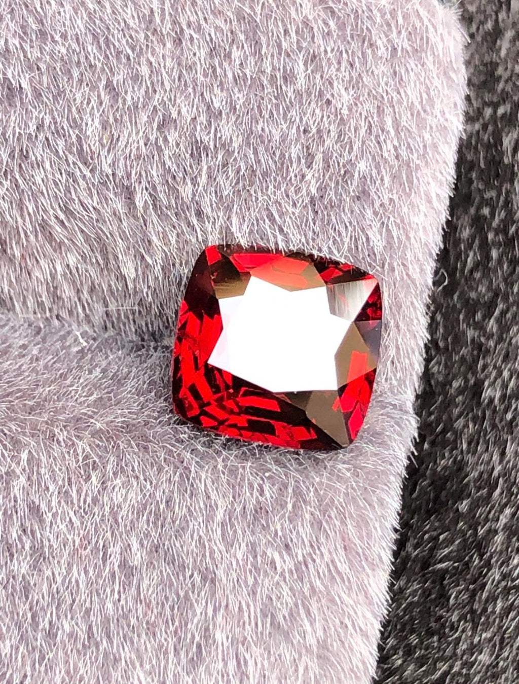 Vivid Red Spinel 2.45ct  Radiant Cushion Cut - Burma Gemstone Loose Stone