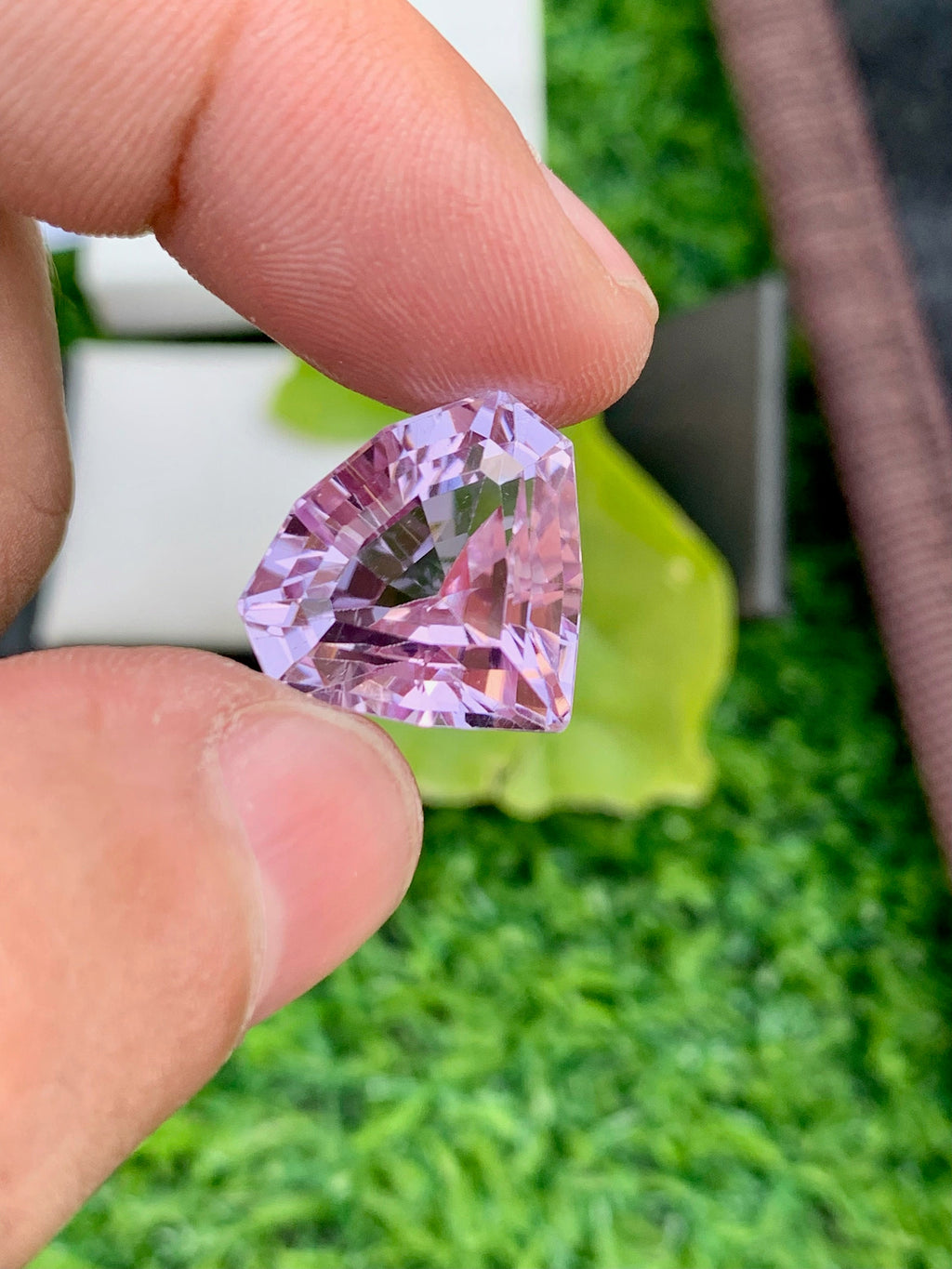 16.80 CT Eye Clean Pink Kunzite Gemstone: Fancy Cut Stone