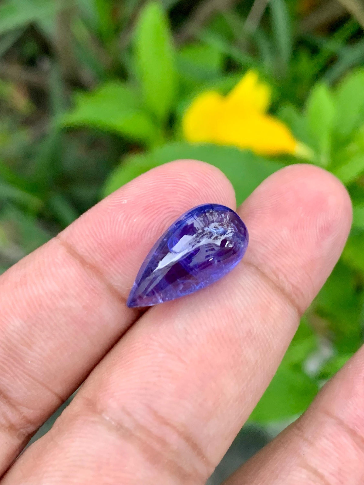 AAA Tanzanite Cabochon: Loose December Birthstone, Jewelry Making (10.13 Carat