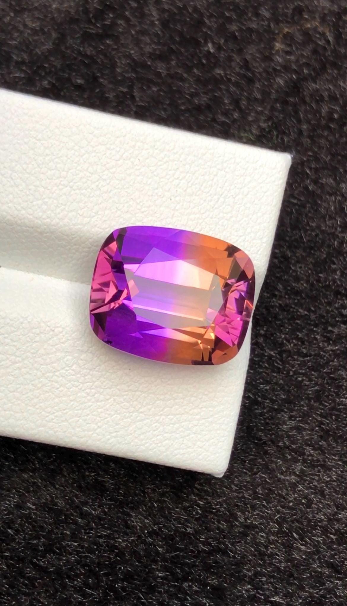 Bi-Color Ametrine 11.75 ct Cushion Cut – Gemstone from Brazil