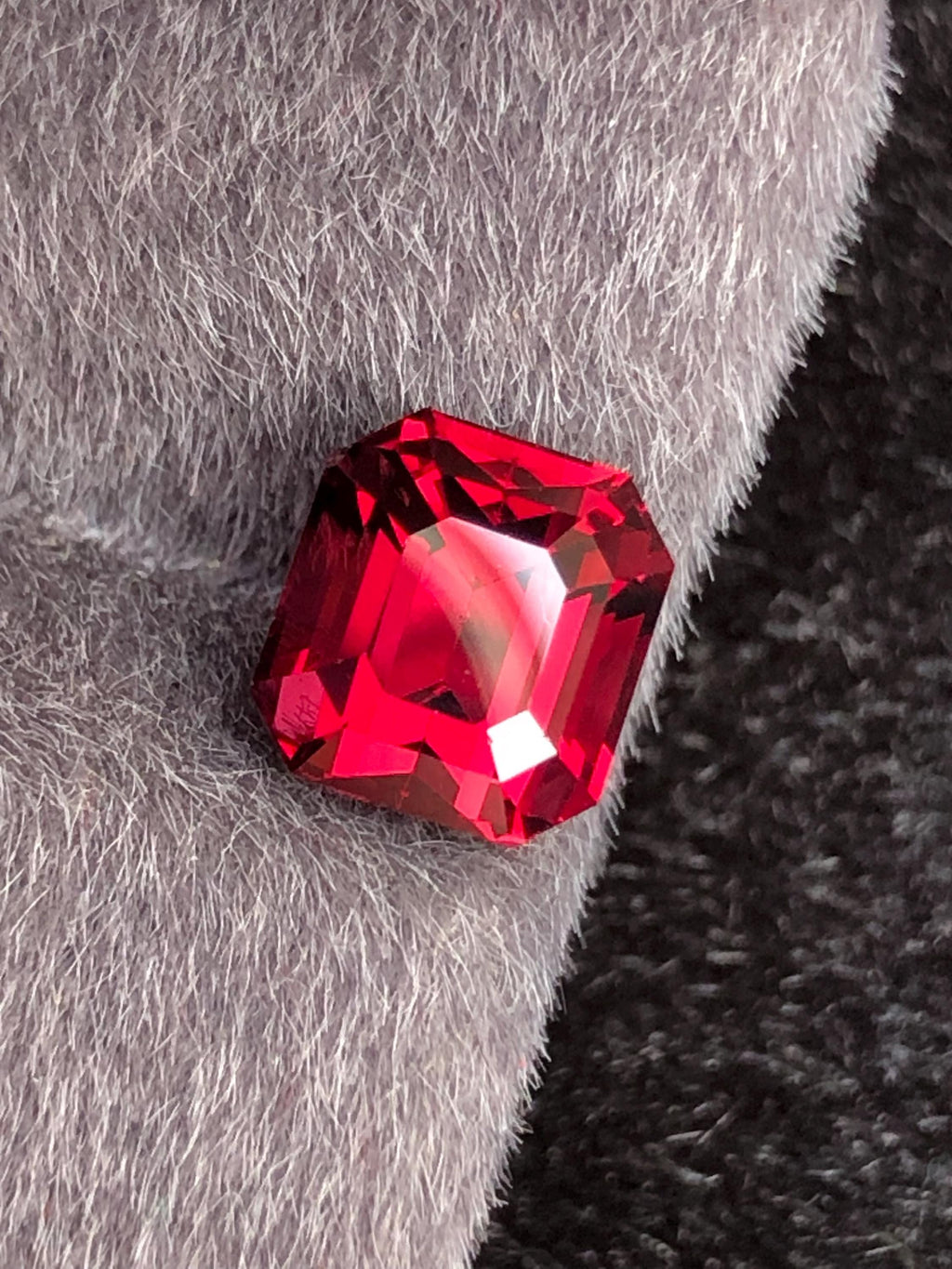 Rhodolite Garnet 3.05ct Emerald Cut Tanzania Gemstone