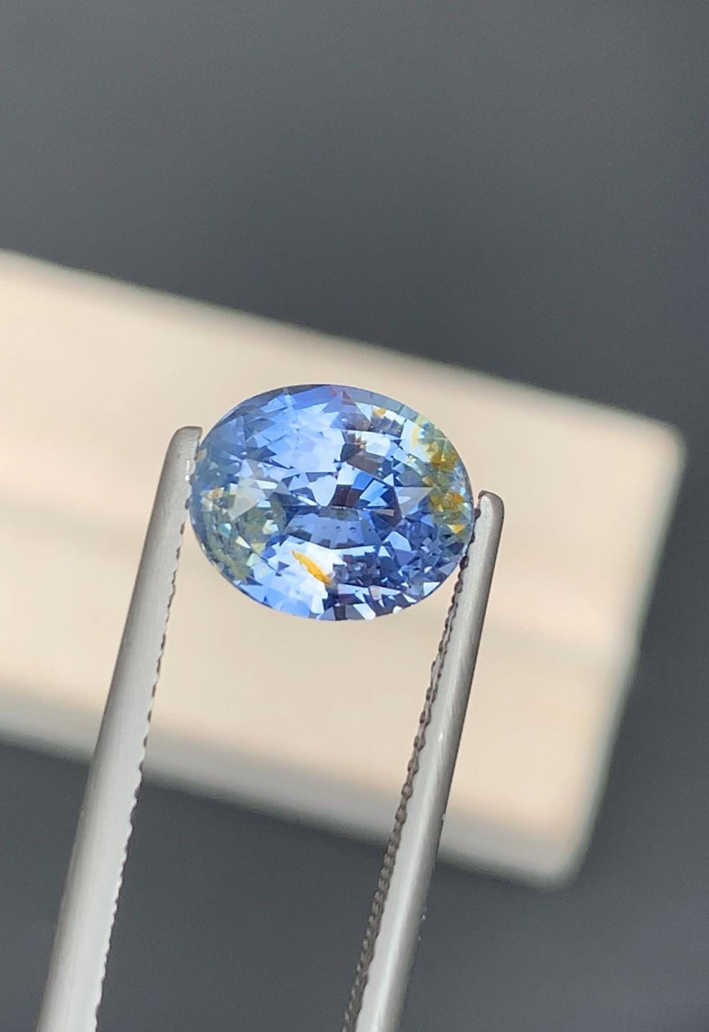 Certified 4.05 Carat Blue Sapphire Gemstone: Oval Faceted Jewelry Stone
