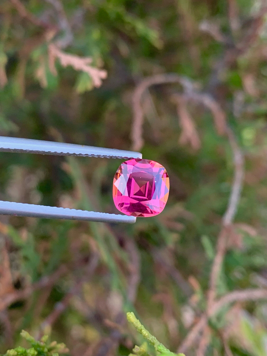 Pink Tourmaline Gemstone: 2.15 CT Cushion Cut, October Birthstone