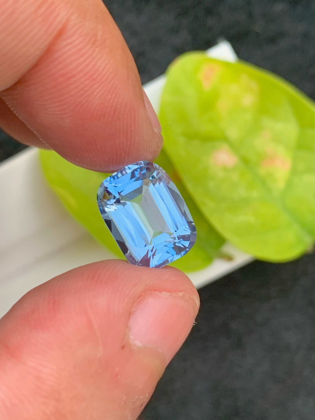 Santa Maria Aquamarine Gemstone: 5.25 CT Cushion Cut, Brazil