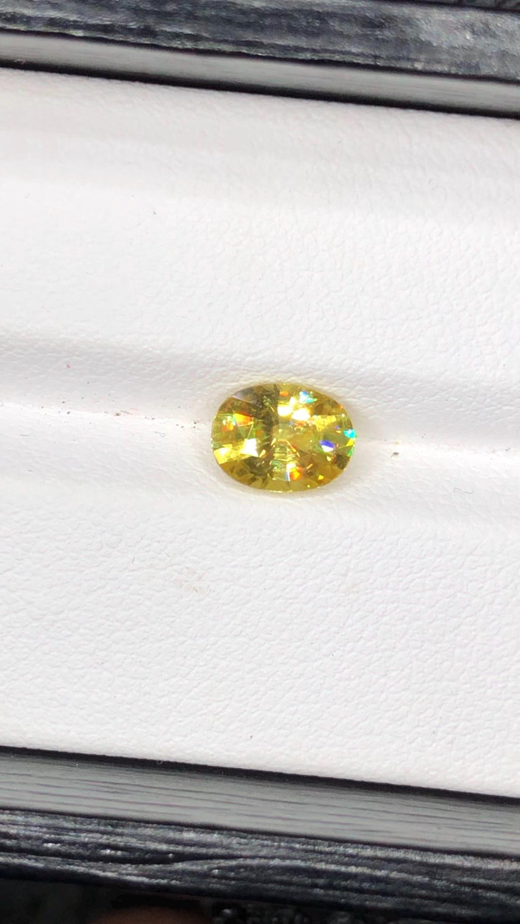 Natural Fire Sphene Gemstone: Oval Cut, 1.45 CT, Himalayan Origin