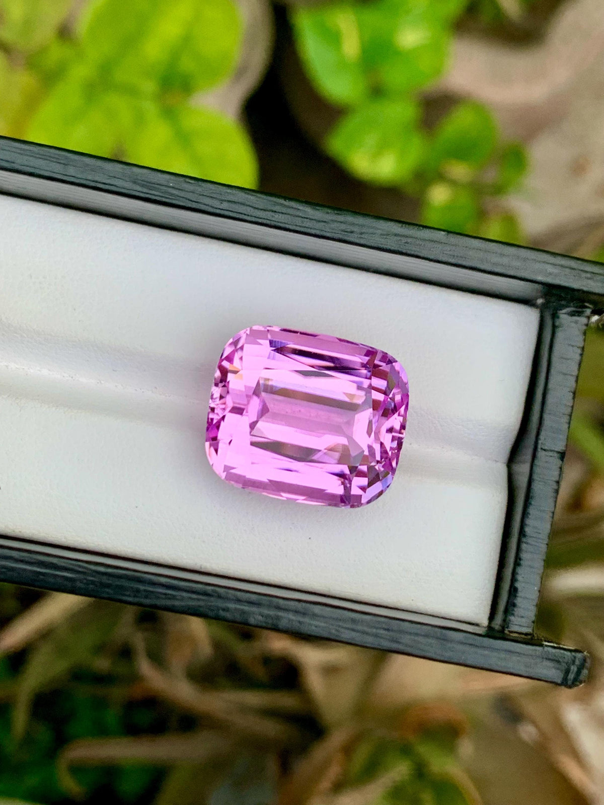Deep Pink Kunzite Gemstone: 42.55 CT Cushion Cut, Afghanistan Origin