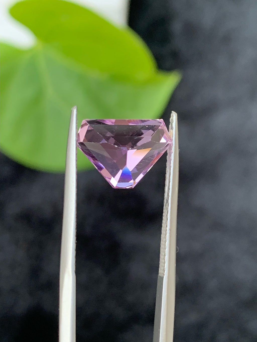 Natural Pink Kunzite Gemstone: 5.45 CT Trillion Cut, October Birthstone