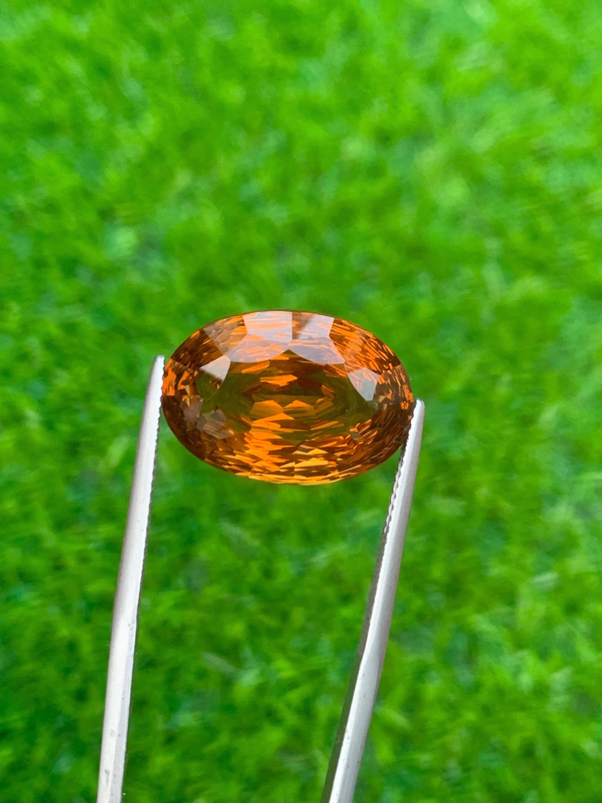 Natural Citrine Gemstone: Orange Cushion Cut, November Birthstone (14.20 Carat)