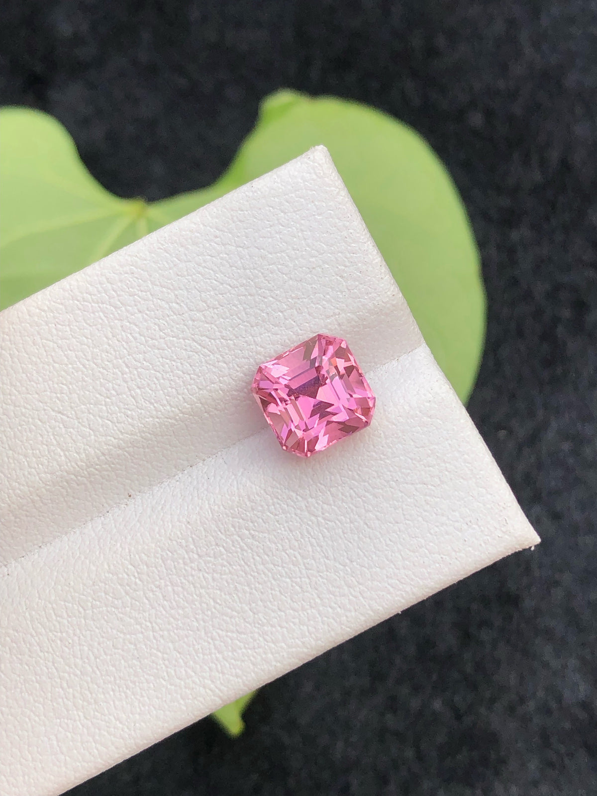 Natural Pink Tourmaline Gemstone: 3 Carat Asscher Cut, Afghanistan
