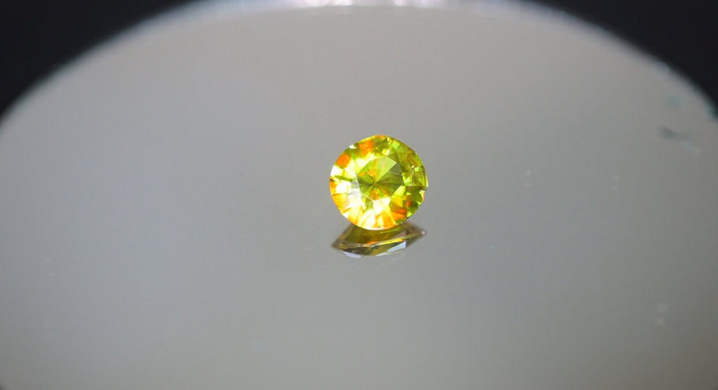 1.35 Carat Natural Chrome Sphene Gemstone: Nugget Green Sparkle