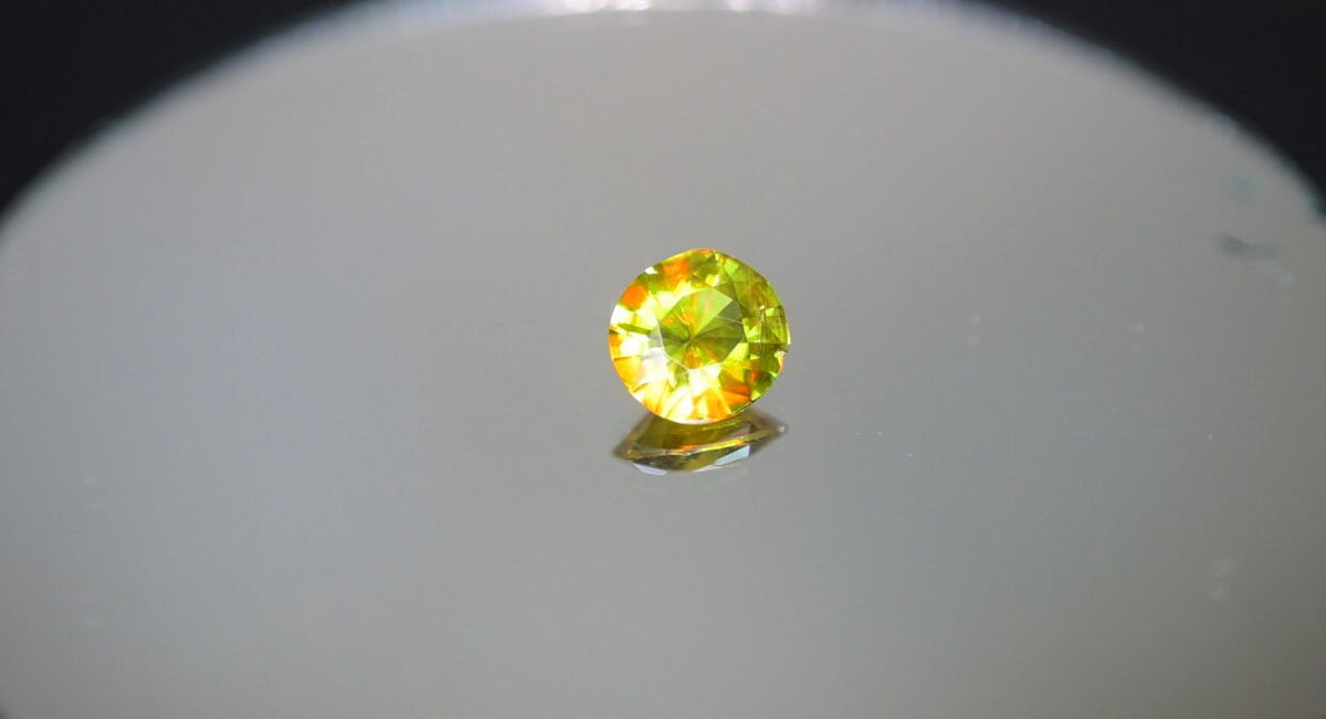 1.35 Carat Natural Chrome Sphene Gemstone: Nugget Green Sparkle