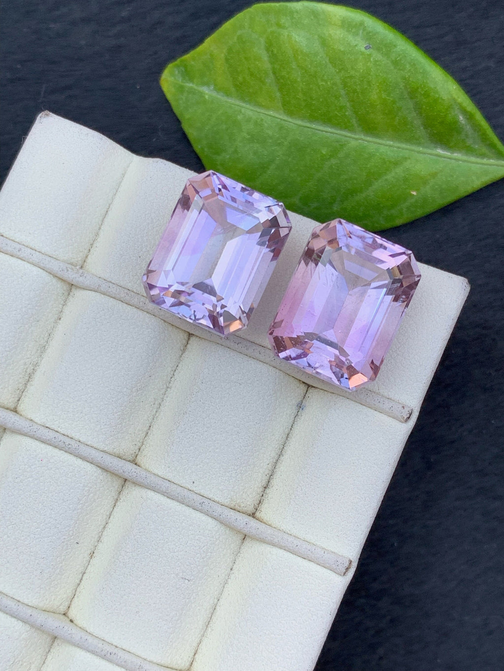 Emerald Cut Purple Amethyst Gemstone: Natural VVS Jewelry Stone (37.80 CTS)