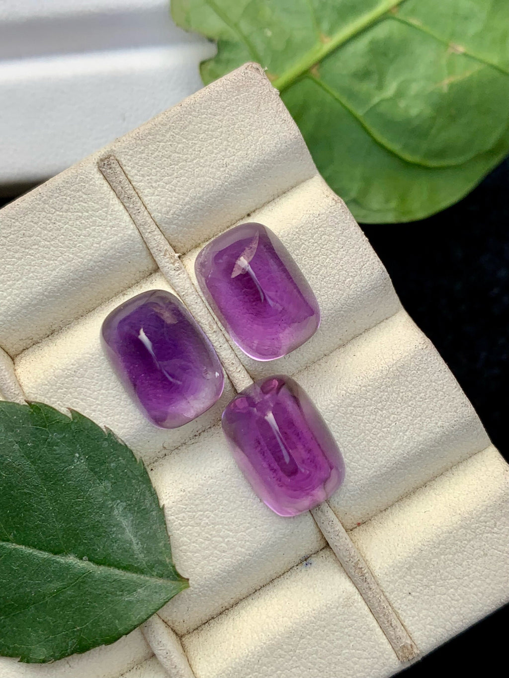 Deep Purple Amethyst Sugarloaf Cabochon Set - 17.90 Carat