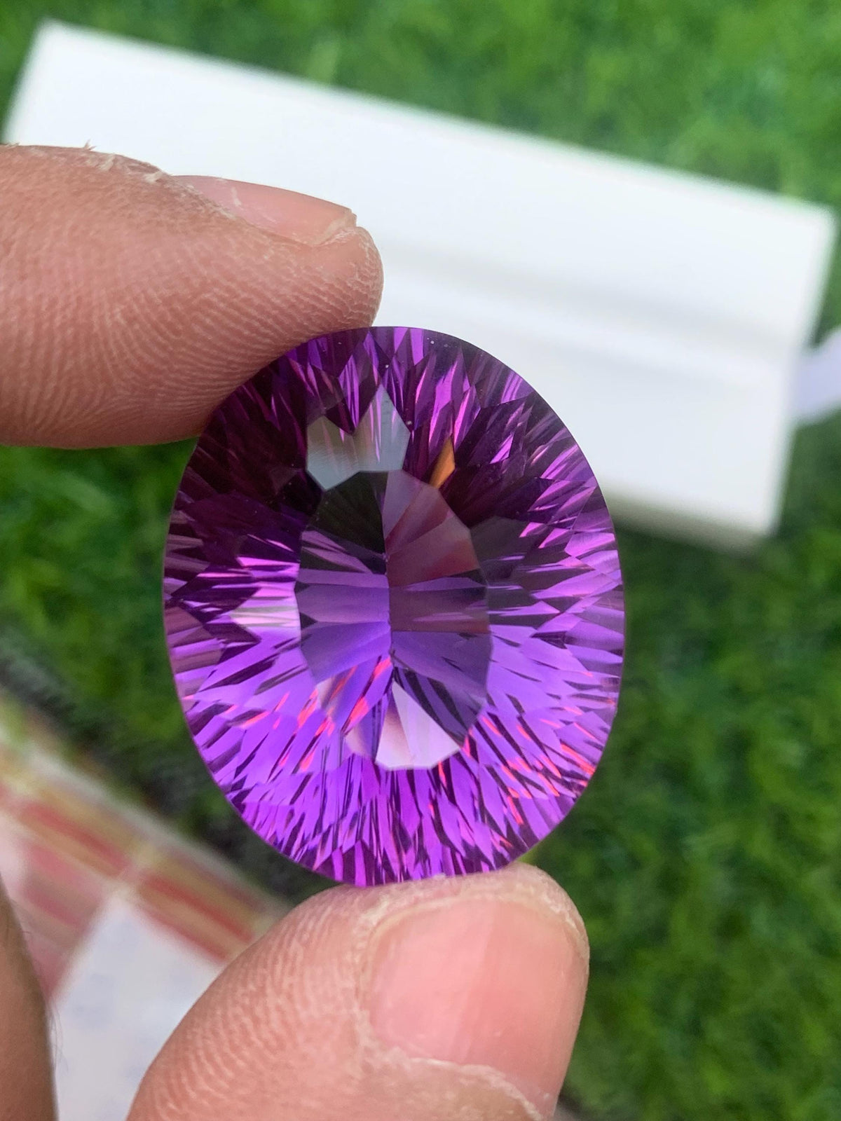Light Purple Amethyst Gemstone: 47.95 CT Flawless Cushion Cut