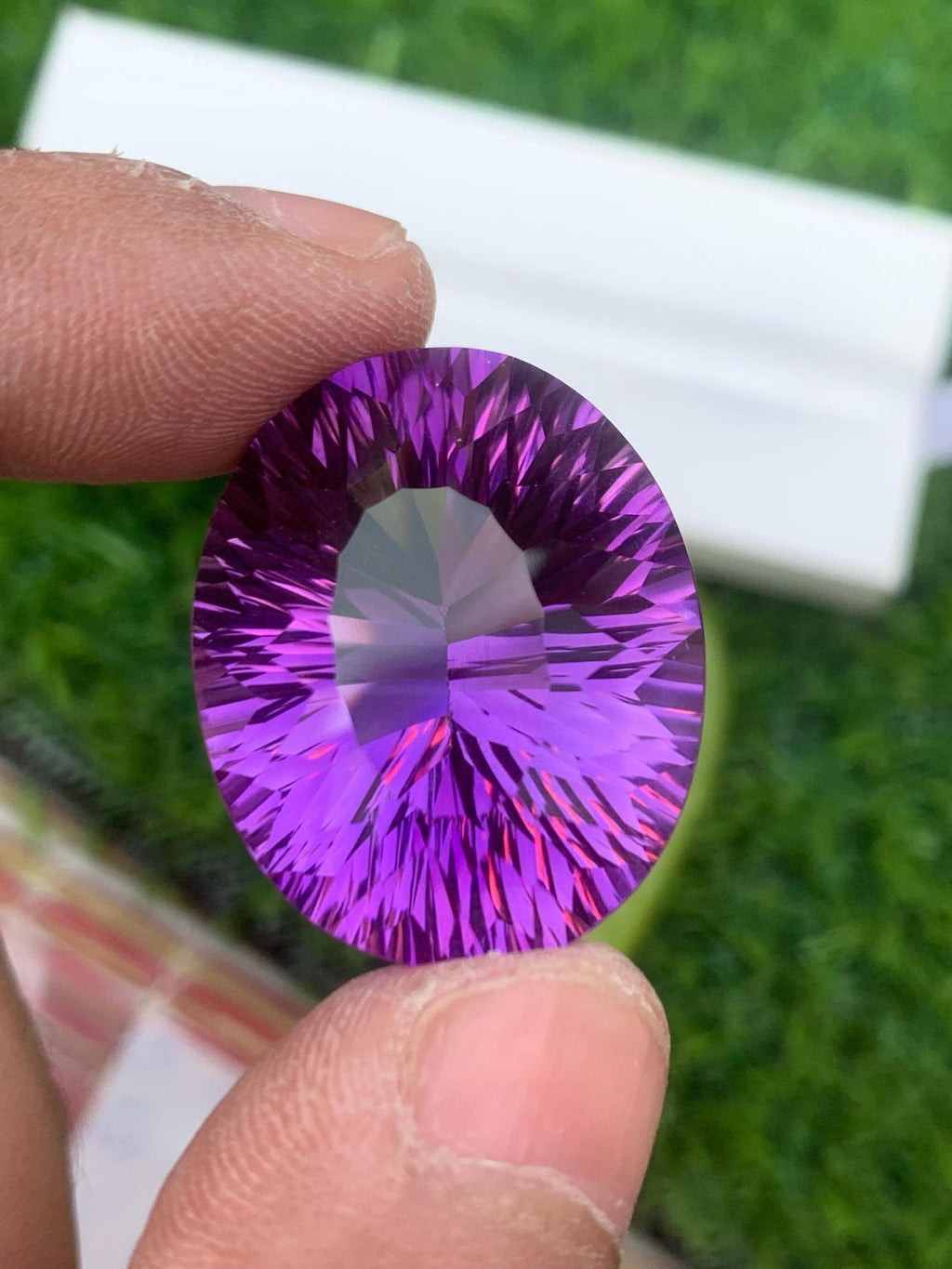 Light Purple Amethyst Gemstone: 47.95 CT Flawless Cushion Cut