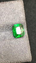 Tsavorite Garnet 1ct Cushion Cut Green Gemstone Tanzania Fine Collector Stone