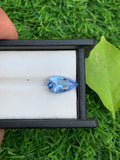 Natural Santa Maria Blue Aquamarine Gemstone: Pear Shape, 3.5 Carat