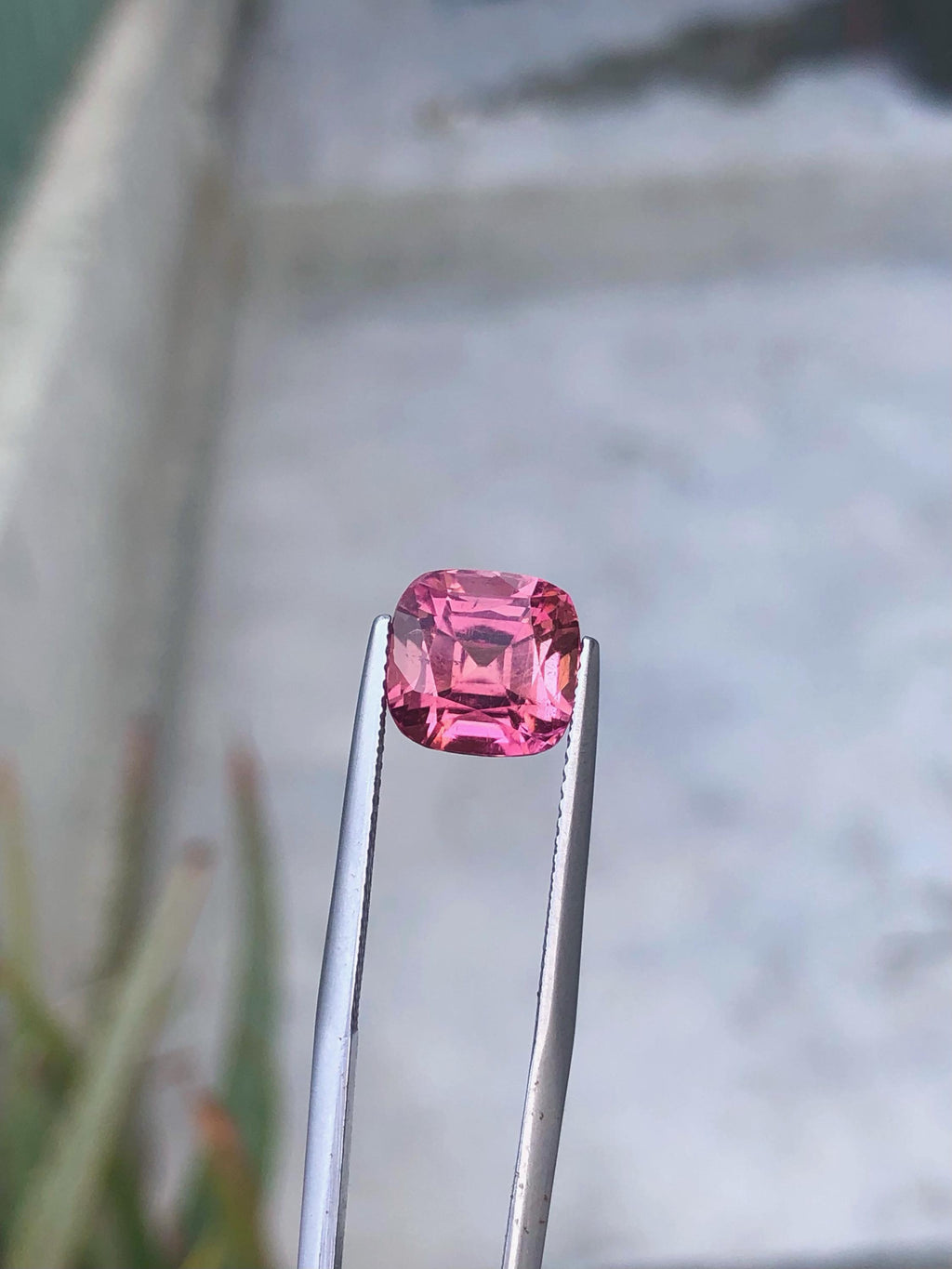 Pink Tourmaline Gemstone: 5.00 Carat Cushion Cut, October Birthstone
