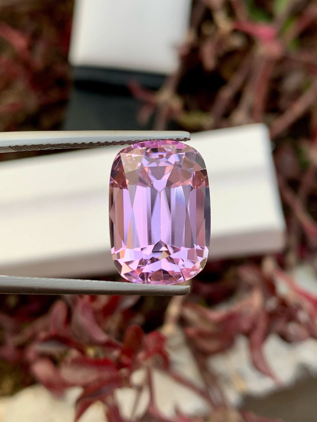 Baby Pink Kunzite Gemstone: 18.80 CT Cushion Cut Spodumene