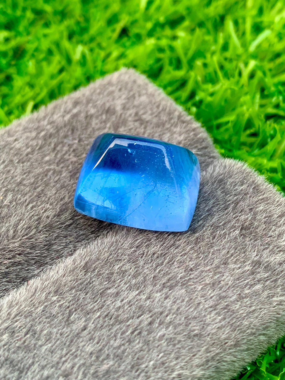 24.20 ct Aquamarine Cabochon: Skardu Pakistan Blue Beryl Gemstone