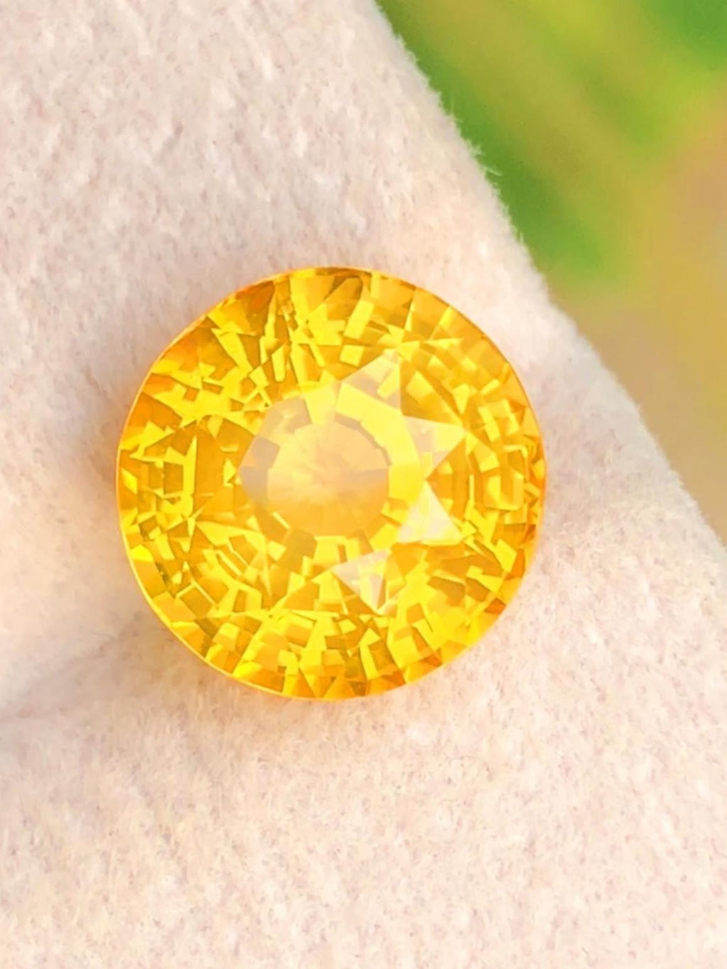Vivid Yellow Sapphire 5.00ct Pear Cut From Ceylon