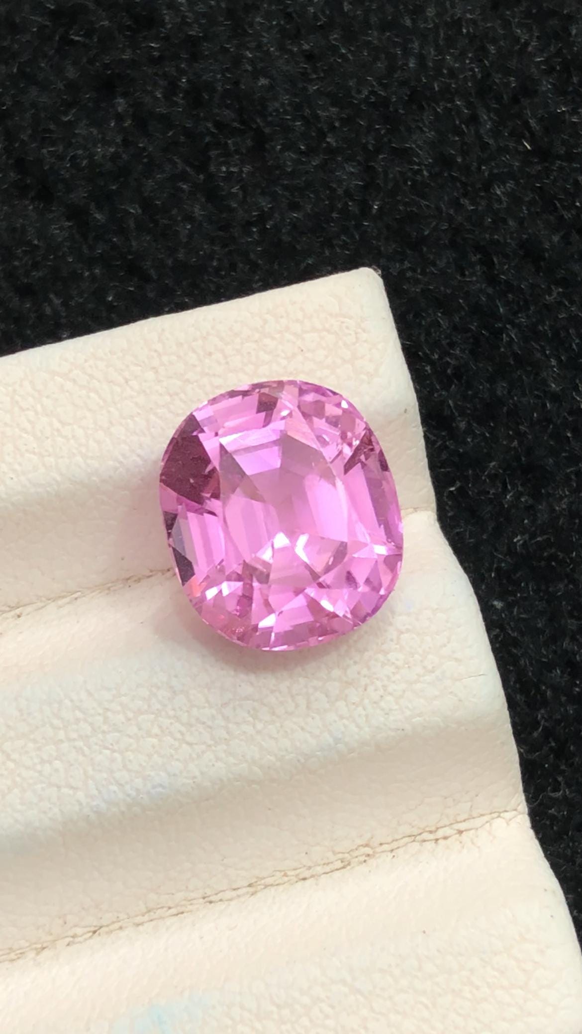 Pink Kunzite 5.40ct Cushion Cut Gemstone from Afghanistan – Ovalish Pink Collector’s Stone