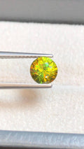 Chrome Green Sphene 1ct Round Cut – Madagascar • Full Fire